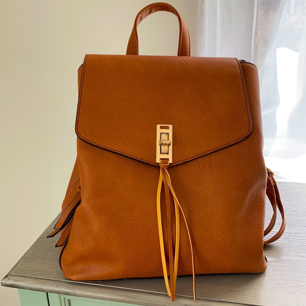 Leather backpack